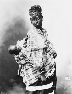 塞内加尔母亲和儿童，c.1900